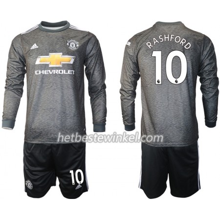 Manchester United Marcus Rashford 10 Voetbaltenues Kind Uit 2020/21 - LS (+ Korte broeken)